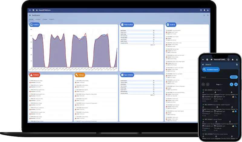 Nexoid dashboard and mobile app